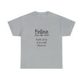 thumbnail image 2 of Believe Love Faith & Second Chances Inspiration Unisex Cotton T-shirt, 2 of 12