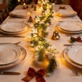 thumbnail image 6 of Qwtwty 6 ft Artificial Christmas Garland, Fake Vines Real Touch Artificial Pines Needle Garlands for Mantle, Fireplace, Table Decor, 6 of 9