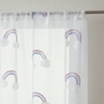 thumbnail image 2 of Your Zone Embroidered Rainbow Rod Pocket Sheer Curtain Panel, 38" x 84", 2 of 5