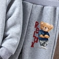 thumbnail image 5 of mgoYE Toddler Baby Boy Fall Winter Outfit Contrast Color Long Sleeve Sweatshirts Stretch Jogger Pants Newborn Clothes Set, 5 of 6
