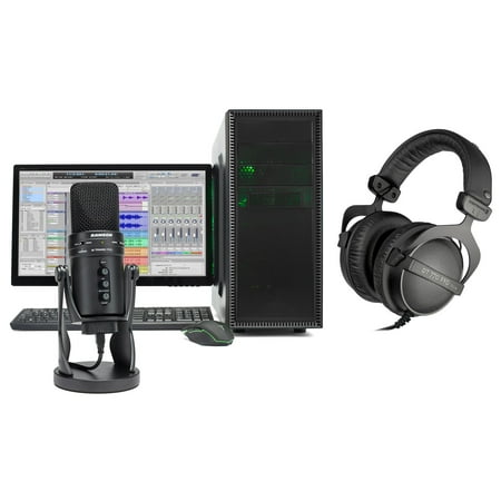 SAMSON G-Track Pro Podcasting Podcast Mic+Interface+Beyerdynamic Headphones