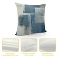thumbnail image 4 of Creowell Blue and Grey Abstract Art Artwork Pillow Cover, Gallery Modern Decorative Throw Pillows Cushion Cover for Bedroom Sofa Living Room, 4 of 5