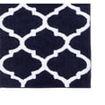 thumbnail image 4 of Better Trends Marrakesh Collection 100% Polyester 3 Piece Set (17" x 24" | 21" x 34" | 24" x 40") Bath Rug Set in Navy, 4 of 4