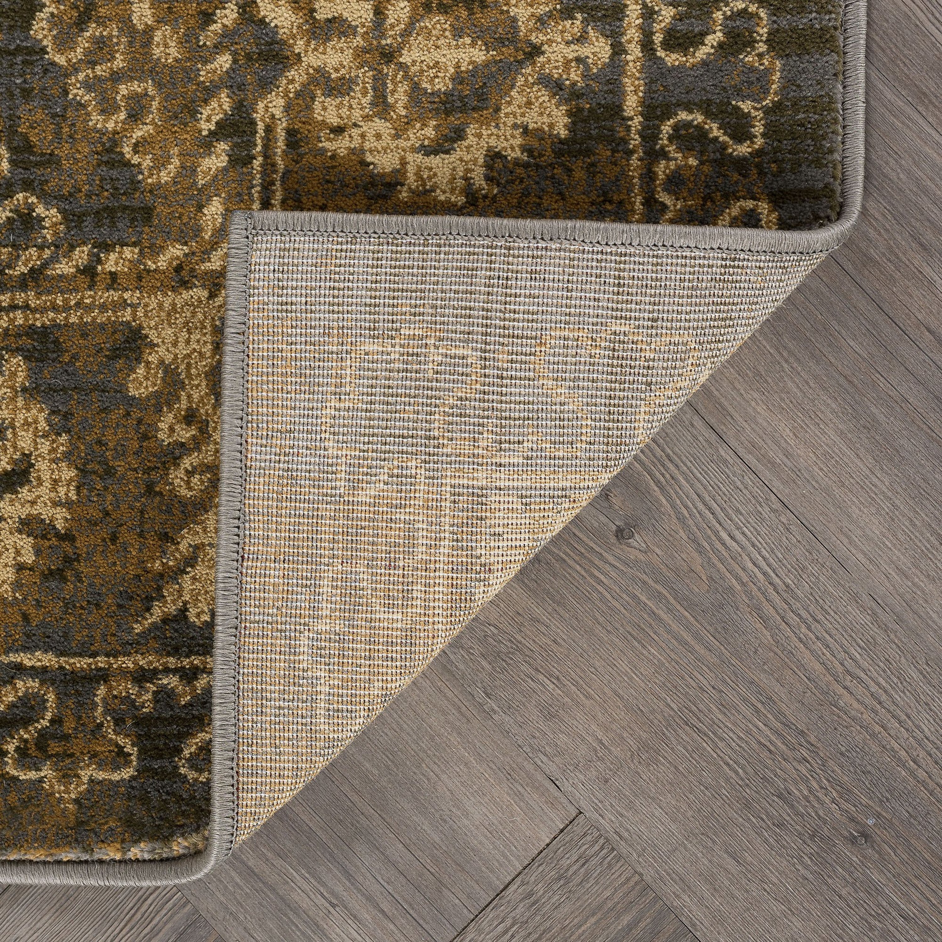 Transitional 2x3 Area Rug (2' x 3') Border Ivory, Beige Indoor Scatter Easy to Clean