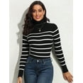thumbnail image 4 of PrettyGuide Women's Ribbed Turtleneck Long Sleeve Sweater, 4 of 8