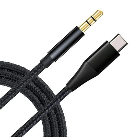 USB-C to 3.5mm Aux Cable for iPad Pro 12.9 (2020 4th Gen)/(2018 3rd Gen) - Audio Cord Car Stereo Aux-in Adapter Speaker Jack Wire Braided