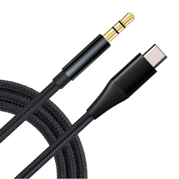 USB-C to 3.5mm Aux Cable for iPad Pro 12.9 (2020 4th Gen)/(2018 3rd Gen) - Audio Cord Car Stereo Aux-in Adapter Speaker Jack Wire Braided