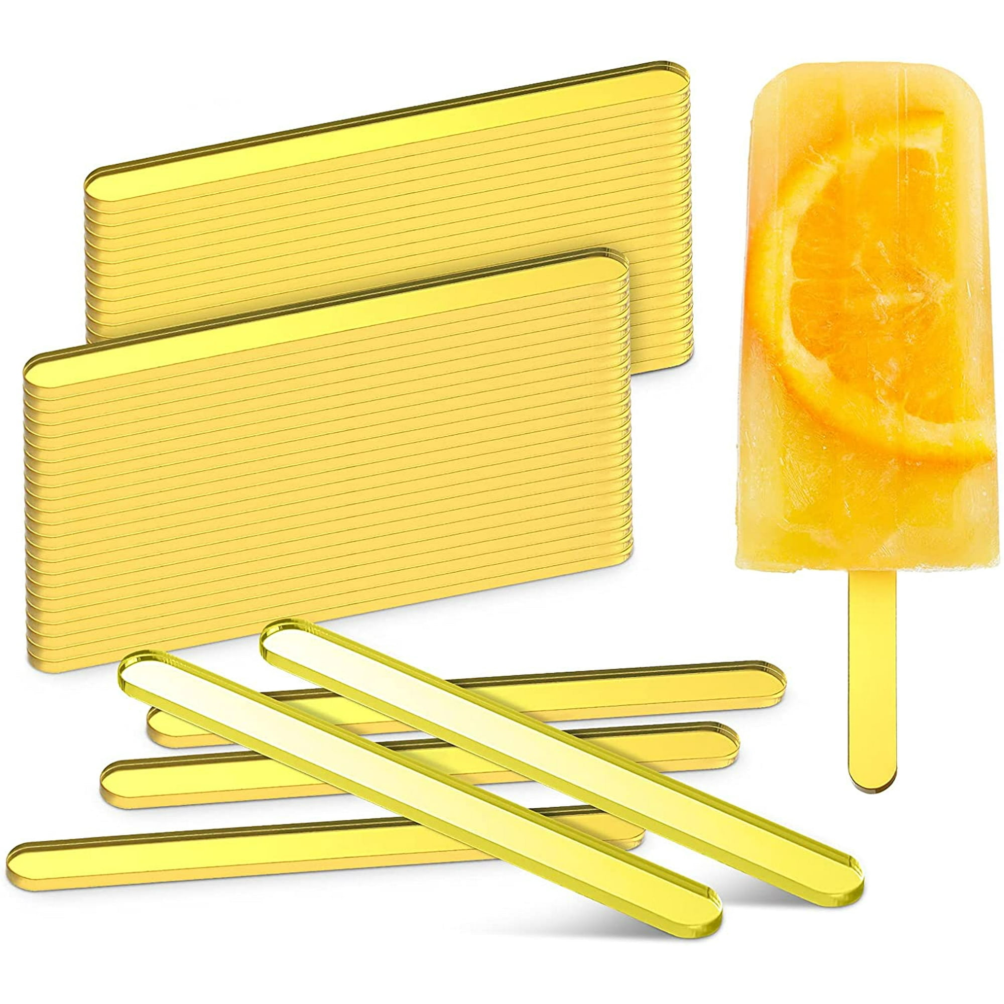 Acrylic CAKESICLE Sticks - GOLD (Pack of 100)
