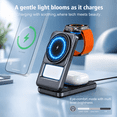 thumbnail image 2 of Magnetic Wireless Charging Station: 2026 Upgraded 3 in 1 Charging Stand for iPhone 17 16 15 14 13 12 Pro Max Plus Watch & AirPods, Foldable Wireless Charger with Light for Desk, 2 of 7