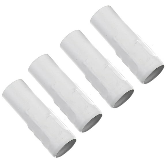 HOOWIFFY White Iron Chandelier Socket Covers Candle Casing for Lighting Fixtures 4 Pieces