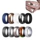 thumbnail image 1 of Anillo de bodas de silicona para hombres, paquete de 10 anillos de bodas de caucho de silicona asequibles, anillos duraderos y cómodos, 8,7 mm de ancho - 2,5 mm de grosor, 1 of 8