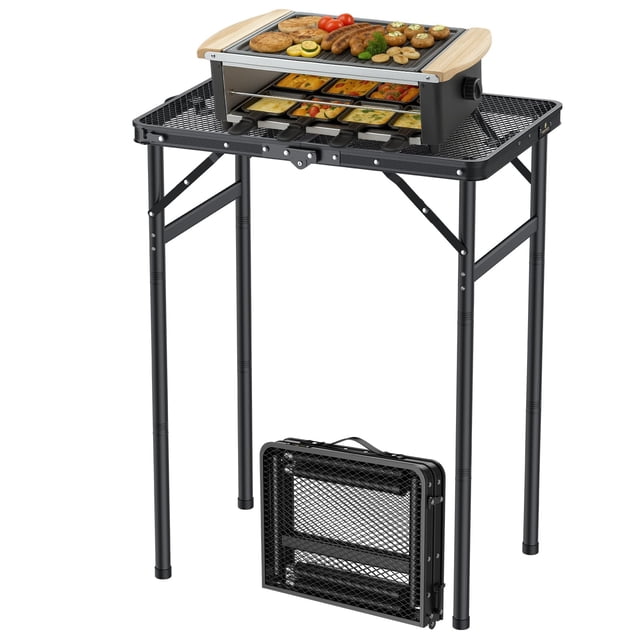 Mesa Plegable para Parrilla FUNYKICH de Aluminio 60x40 cm Portátil