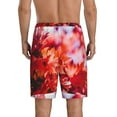 thumbnail image 2 of Yiaed Autumn Maple Leaves for Men's Soft Sleep Pajama Short Lounging Pajama Shorts-XX-Large, 2 of 8