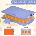 thumbnail image 2 of TOPCHANCES Food Warming Mat, Foldable Roll Up Silicone Electric Warming Tray with 5 Level Temperature, 9mm Anti-Scald Upgrade, 24H Heating by Appointment (Blue), 2 of 7