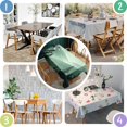 thumbnail image 4 of Misty Forest Landscape Rectangle Tablecloth 60"x84",Waterproof Polyester Rectangle Table Cloth, Wipeable Spillproof Polyester Tablecloth for Dining, Camping, Indoor and Outdoor, 4 of 5
