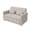 Beige, variant on Hawsaiy 3-in-1 Convertible Sleeper Sofa Bed, Pull Out Loveseat Couch with 5-Level Adjustable Backrest, Metal Frame, Side Pockets & Pillows, Easy Assembly, Dark Gray