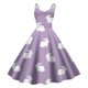 thumbnail image 1 of WILLBEST Vestido Con Estampado Retro De Pascua Para Mujer, Estilo Belleza, Corte A, Con Cremallera Lateral Para Fiestas, Vacaciones Y Uso Informal., 1 of 2