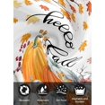 thumbnail image 7 of Thanksgiving Cloth Napkins Set of 6 Reusable Dinner Napkins, Fall Maple Leaf Orange White Pumpkin Cocktail Napkin Washable Table Napkins for Wedding/Holiday Party/Baby Shower 20"x20", 7 of 7