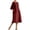C-Wine480, variant on DHFJKG Womens Boat Neck Dresses Summer Linen Casual Loose Fit Half Sleeve Boho Solid Color Tunic Midi Dress With Pockets Beach Versatile Dresses