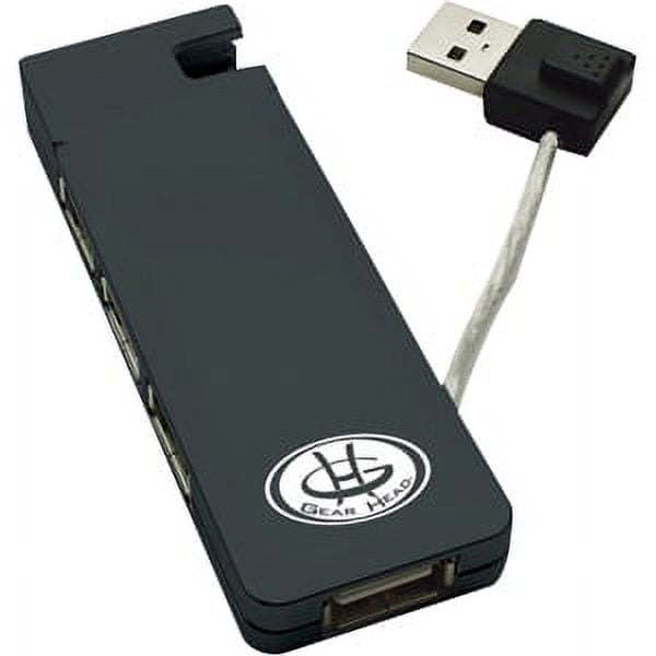  4-port USB 2.0 Hub with Integrated USB Cable