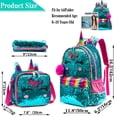 thumbnail image 2 of Mochila Meetbelify Unicorn para niñas con lonchera a partir de 6 años, 2 of 5