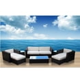 thumbnail image 4 of Modway Venice 8 Piece Sofa Set in Espresso Light Blue, 4 of 4