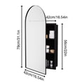 thumbnail image 5 of FENGXIH Arched Bathroom Mirror Medicine Cabinet Modern Arched Wall Mounted Storage with Adjustable Shelf Black, 5 of 10