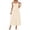 A-Beige306, variant on Tie Strap Midi Dress for Women Sweetheart Neck A Line Flowy Wedding Guest Sundress