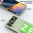 thumbnail image 2 of Z Flip 4 Case with Strap Galaxy Z Flip 4 Phone Case Silicone Protective Cover Heavy Duty Shockproof Samsung Flip 4 5G Case-Green, 2 of 16