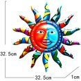 thumbnail image 3 of Colgante de pared de metal Sun Moon, decoración de la pared del sol de la luna sonriente, escultura de la cara de la luna del sol para el jardín interior del hogar al aire libre Feliz Sencillez, 3 of 5