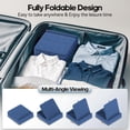thumbnail image 5 of KDD Tablet Pillow Stand, iPad Tablet Stand with Storage, Foldable Adjustable Holder for Bed, Couch, Lap and Desk, Blue, 5 of 9