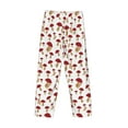 thumbnail image 4 of Kdxio Red Mushroom Print Men's Sleep Pajama Pant Lounge Pants with Pockets, 4 of 8