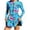 *10-Blue, variant on Women's UPF 50+ Long Sleeve Rash Guard , Zip Front One Piece Swimsuit and Short For Women , Ladies' Surfing Diving Bathing Suit with Built-In Bra Pads,Wine,S-2XL