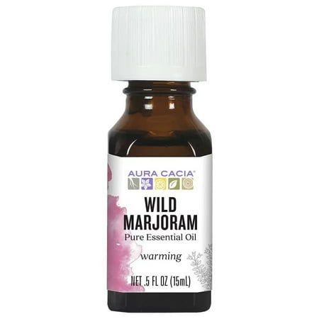 Aura Cacia 100 Pure Essential Oil Wild Marjoram 5 fl oz 15 ml