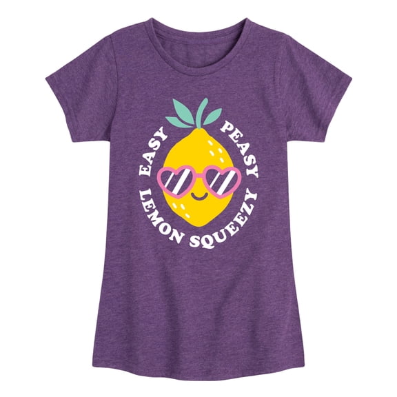 Instant Message - Easy Peasy Lemon Squeezy - Youth Girls Fitted Short Sleeve T-Shirt