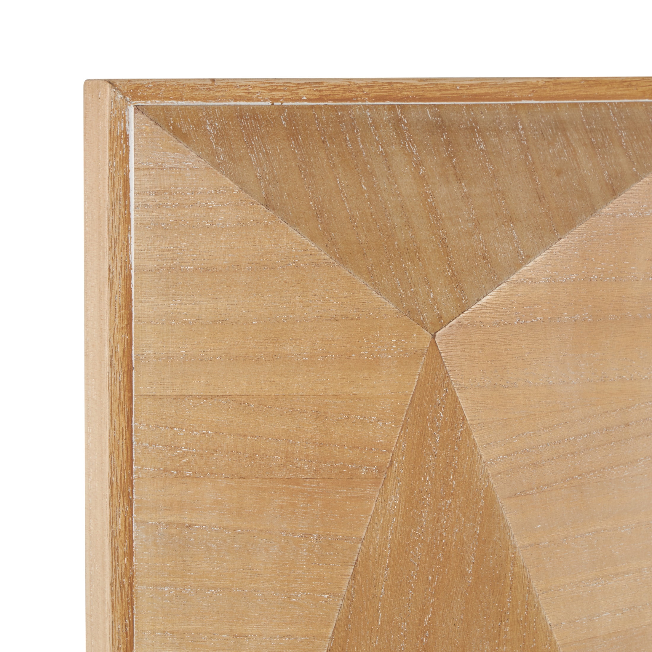 DecMode Brown Wood 3D Geometric Wall Decor (3 Count)