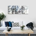 thumbnail image 4 of Canvas Art - 3 Piece Abstract Wall Art, 12x16 inches Each, Modern Home Decor, Kitchen, Bathroom, Living Room, Office Wall Decorations, Ink Paintings, Ready to Hang, 4 of 6