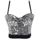 thumbnail image 4 of Traje de baile de celebridades con estilo de eslinga dorada, chaleco con lentejuelas de vidrio y cuentas que envuelve el pecho de las mujeres, 4 of 4