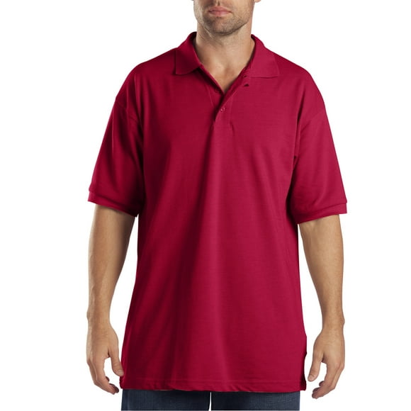 KS5552 WD HOMBRE SS PERFORMANCE PIQUE ROJO INGLÉS S Nave de la gota de Dickies KS5552