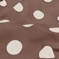 thumbnail image 2 of HomeDM Womens Pants Casual Drawstring Wide Leg Trousers Coffee Polka Dot Lace Trim Lounge Pants with Pocket Size M, 2 of 8