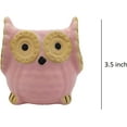thumbnail image 4 of India Meets India Ceramic Planter, Owl Shaped [Multi-Color - 3.5 inch] - Ceramic Flower Pot/Indoor/Outdoor Pot, Set of 2 - by Awarded Indian Artisan, 4 of 5