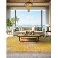 thumbnail image 4 of Unique Loom Penrose Collection Area Rug - Alexis (8' Square Gold/Gray), 4 of 7