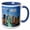 Blue/White, variant on 3drose, Nyc Statue of Liberty, 11oz Two-tone Red Mug