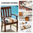 thumbnail image 2 of Outdoor Patio Cushion Covers 2 Pack Mid Century Patio Chair Cushion Covers with Ties and Zipper Modern Boho Abstract Leaf Waterproof Outdoor Seat Cushion Covers for Patio Furniture 22"x20", 2 of 4