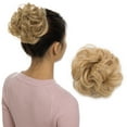 thumbnail image 3 of SEGO Messy Bun Scrunchies Hair Piece Hair Extensions Synthetic Hair Donut Updo Fake Ponytail Extensions For Women Red/Purple/Blue/Pink/Black/Blonde, 3 of 7
