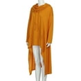 thumbnail image 4 of Dyfzdhu Sweatshirts for Women Plus Size Long Sleeve High Low Tops Solid Oversized Loose Fit Asymmetrical Hoodies Yellow, 4 of 7
