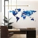 thumbnail image 2 of Calcomanías de pared con mapa del mundo azul, pegatinas de pared para dormitorio, sala de estar, TV, puerta, murales decorativos (mapa del mundo), 2 of 5