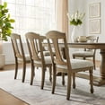 thumbnail image 4 of Kevinplus(1 Table+6 Chairs)Mid Century 94.06 Inch Extendable 7 PCS Wooden Dining Table Set for 6 Persons,Curved Dining Table,Modern Large Kitchen Table and Upholstered Dining Chairs for Living Room, 4 of 19