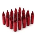 thumbnail image 1 of Juego de tuercas de rueda de coche rojo de 20 piezas de 90 mm con punta, 1 of 5