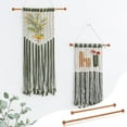 thumbnail image 5 of 4pcs Wooden Flag Banner Pole 9/12 Inch Rod Wall Hanging Bar Banner Hanger Pole Banner Hanger Garden Flag Hangers for Tapestries Blankets Curtains and Wall Decoration, 5 of 5